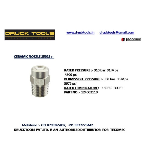 CERAMIC NOZZLE 15025  350 BAR 