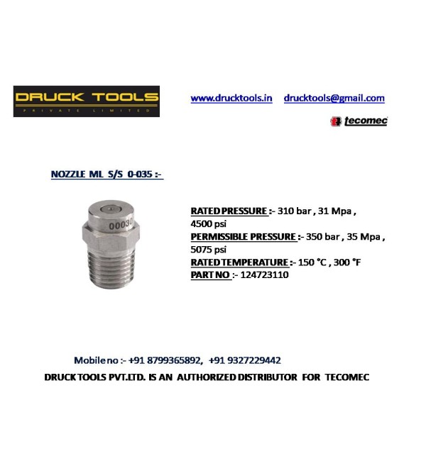 ML S/S 0-035 NOZZLE 350 BAR 