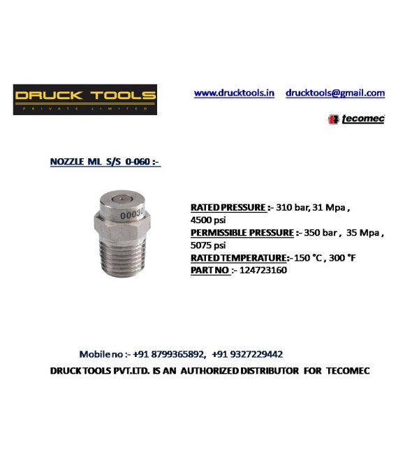 ML S/S 0-060 NOZZLE  350 BAR 