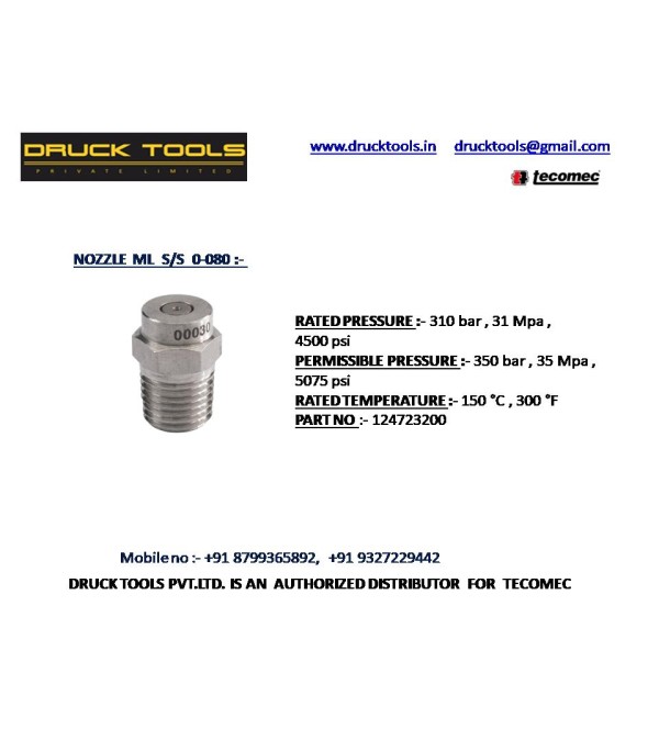 ML S/S 0-080 NOZZLE 350 BAR 