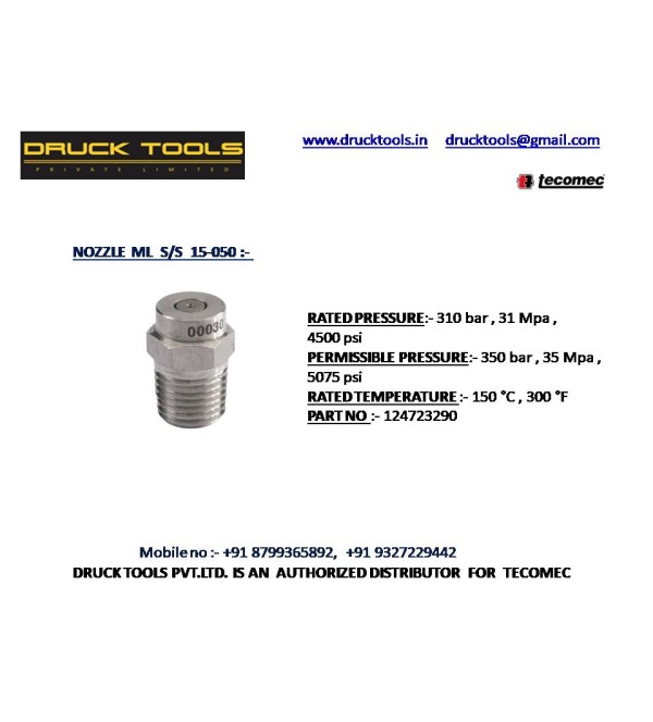 ML S/S 15-050 NOZZLE  350 BAR 