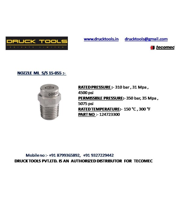 ML S/S 15-055  NOZZLE 350 BAR 