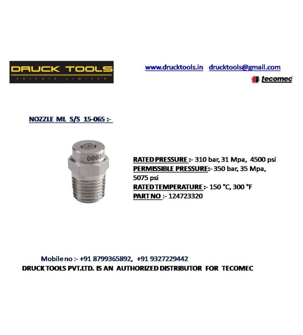 ML S/S 15-065 NOZZLE  350 BAR 