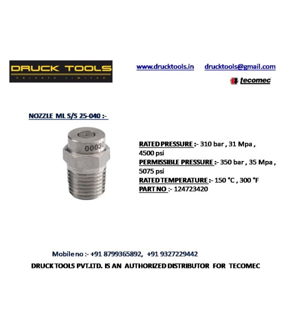 ML S/S  25-040 NOZZLE 350 BAR