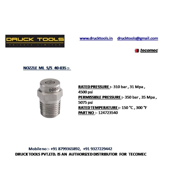 ML S/S 40-035 NOZZLE 350 BAR 