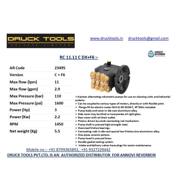 RC 11.11 C DX + F6  11 LPM 110 BAR