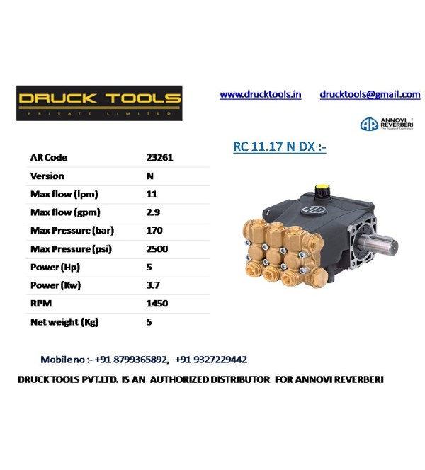 RC 11.17 N DX  11 LPM 170 BAR 