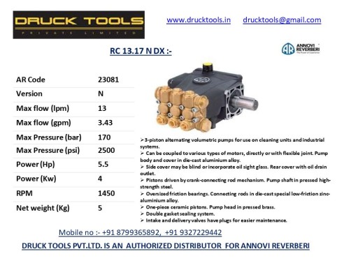 RC 13.17 N DX  13 LPM 170 BAR 