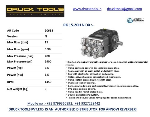 RK 15.20 H N DX 15 LPM 200 BAR 