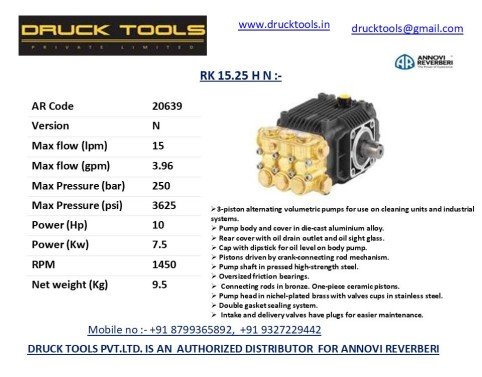 RK 15.25 H N 15 LPM 250 BAR 