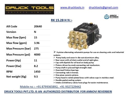 RK 15.28 H N  15 LPM 275 BAR 
