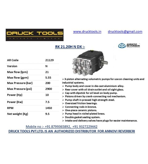 RK 21.20 H N DX  21 LPM 200 BAR 