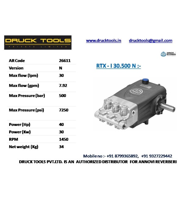 RTX - I 30.500 N  30 LPM  500 BAR