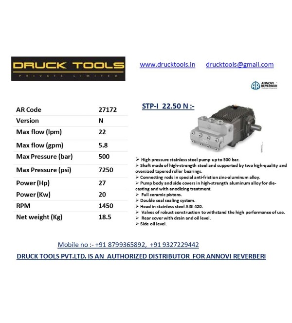 STP-I  22.50 N  22 LPM 500 BAR