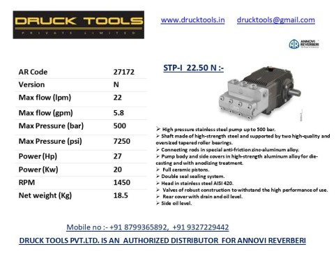STP-I  22.50 N  22 LPM 500 BAR