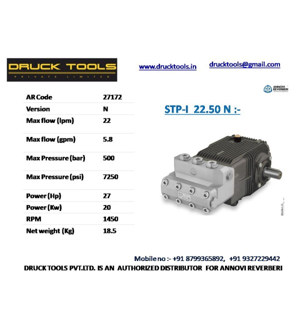 STP - I 22.50 N  22 LPM 500 BAR