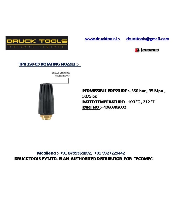 TPR 350-03 ROTATING NOZZLE 350 BAR 