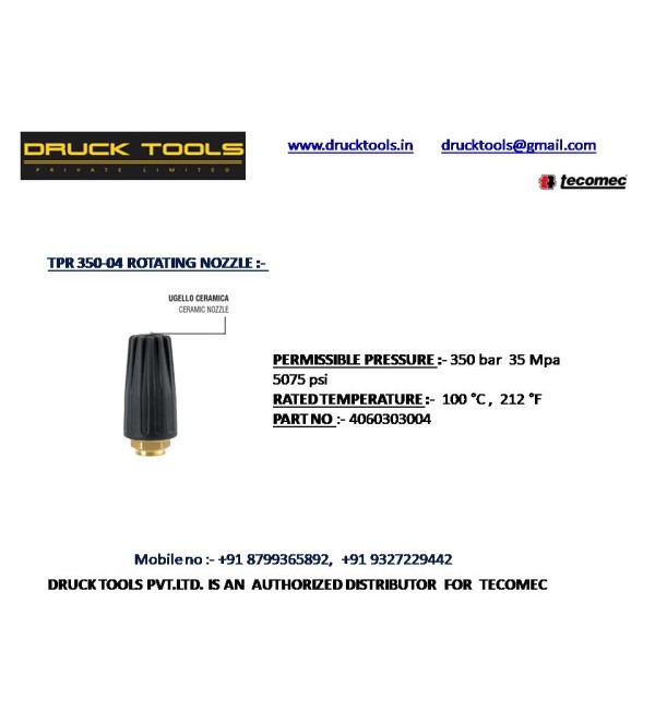 TPR 350-04 ROTATING NOZZLE  350 BAR 