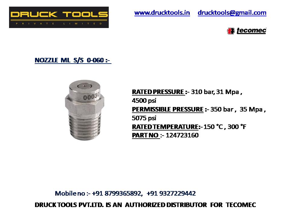 ML S/S 0-055 NOZZLE  350 BAR 