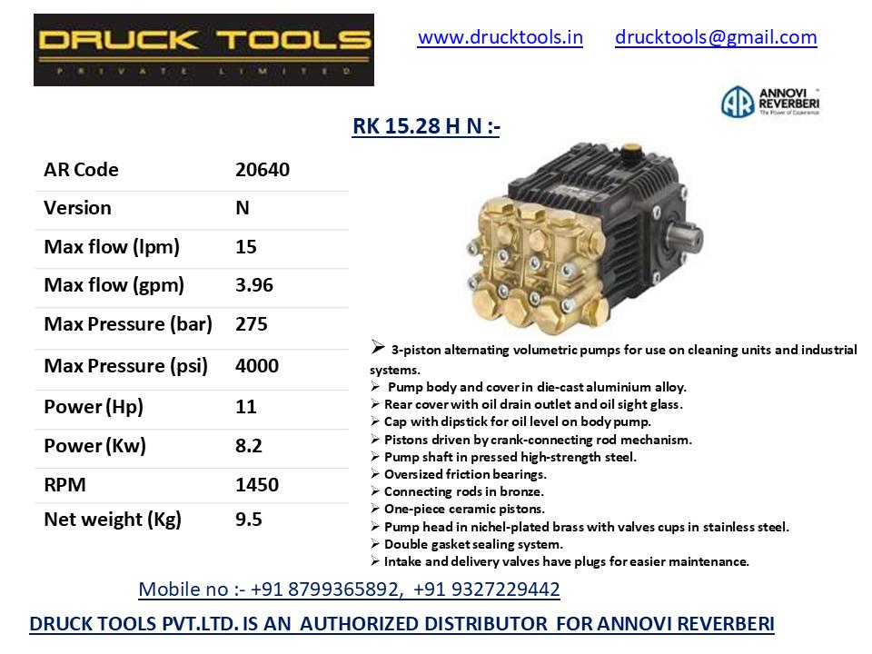 RK 15.28 H N  15 LPM 275 BAR 