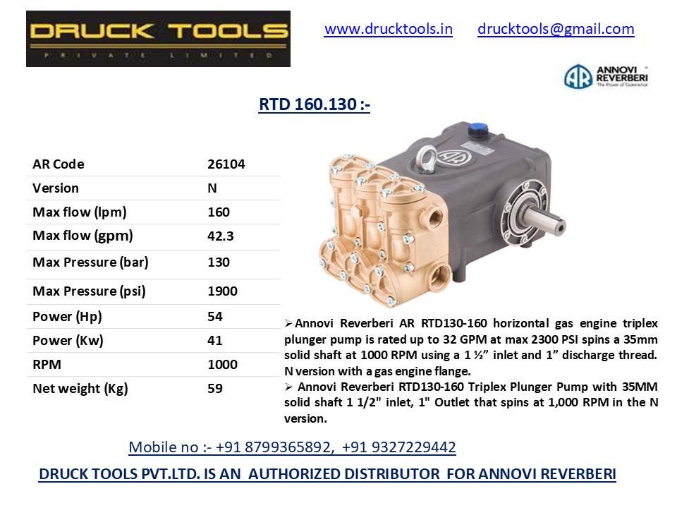 RTD 160.130 160 LPM 130 BAR