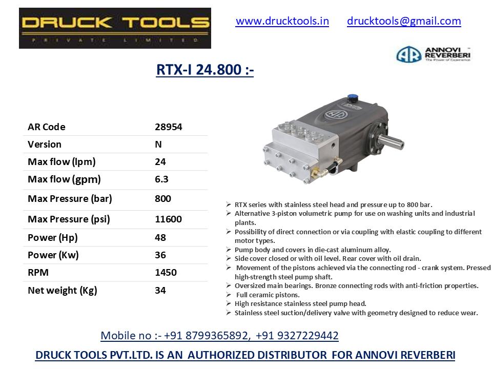 RTX-I 24.800  24 LPM 800 BAR