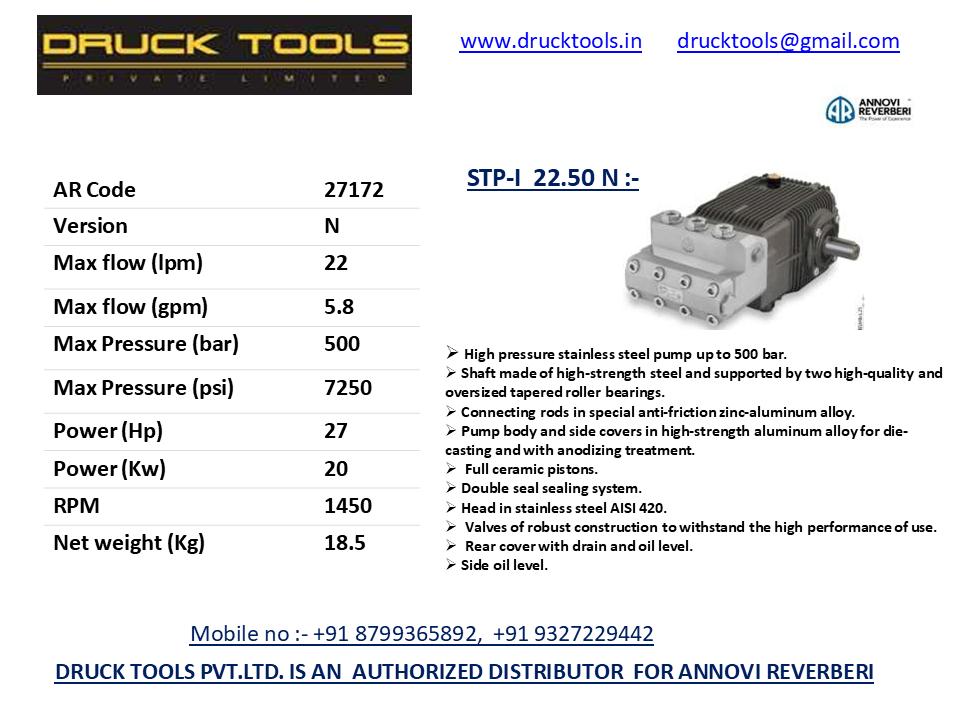STP-I  22.50 N  22 LPM 500 BAR