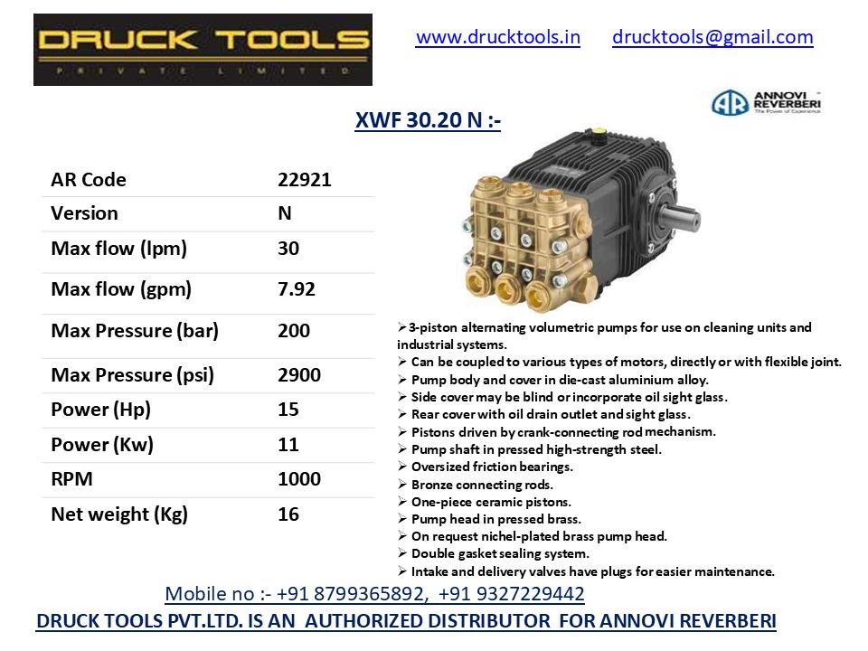 XWF 30.20 N 30 LPM 200 BAR